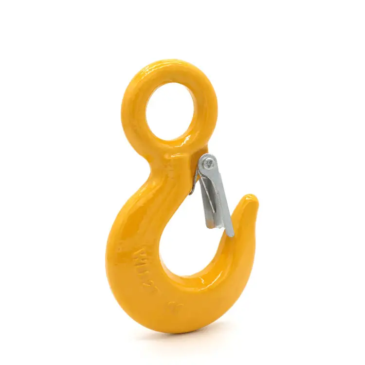 Different Size Alloy Steel Material Eye Sling Hook With Latch lifting Eye hook