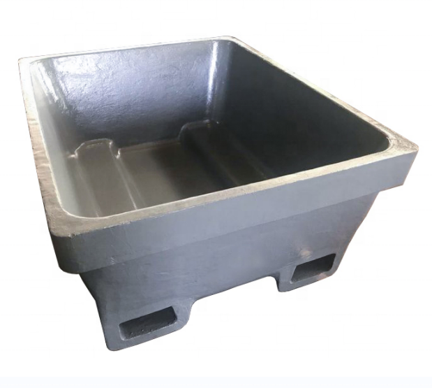 Custom Casti Iron cast steel Aluminum Magnesium Zinc Lead Ingot Mold Sow Mould dross pan dross bin skim pan skim pot