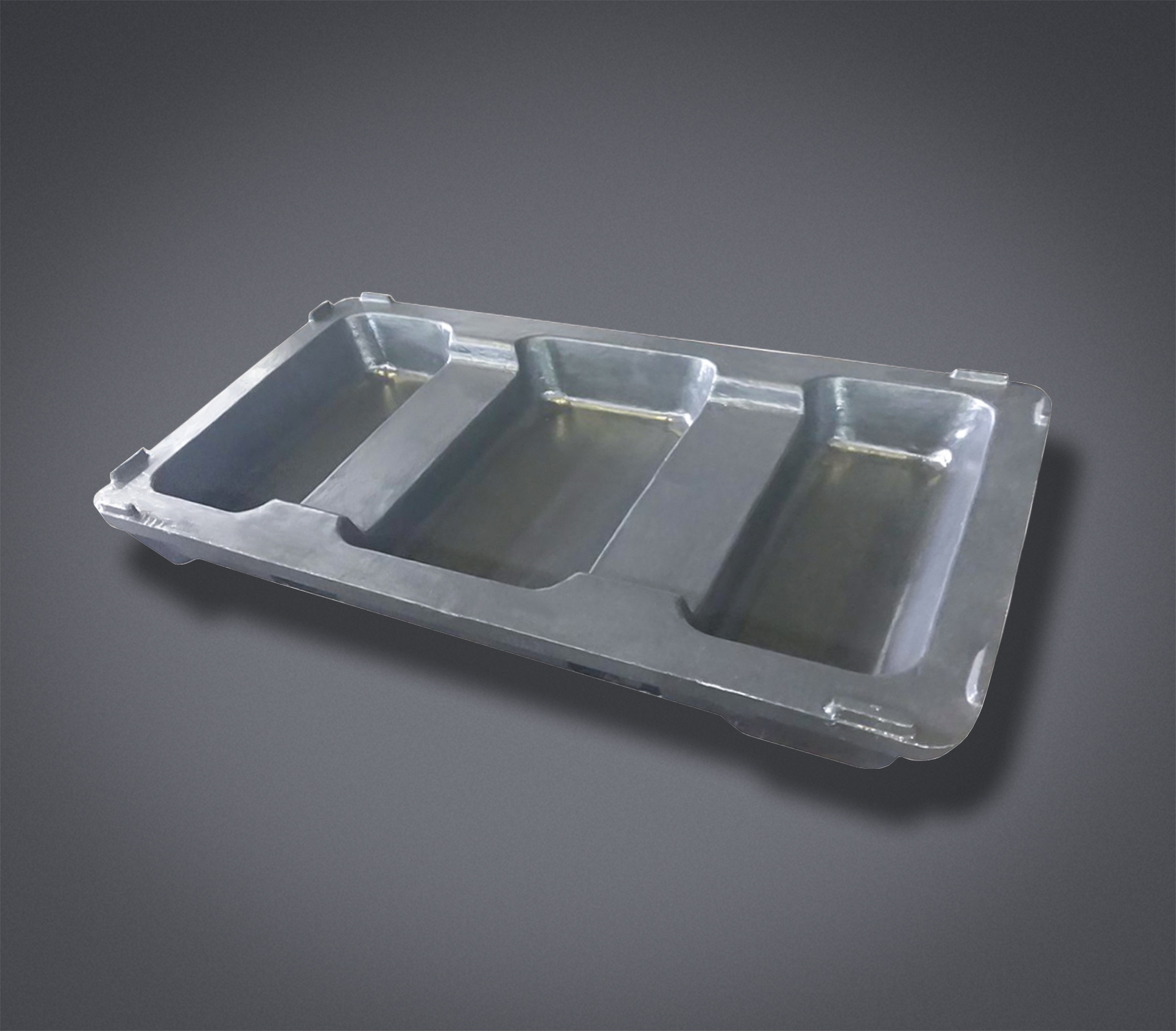 Aluminum sow molds, ingot molds, dross pans, skim pans, slag bins, skimming tool and dross press equipment for aluminum smelters