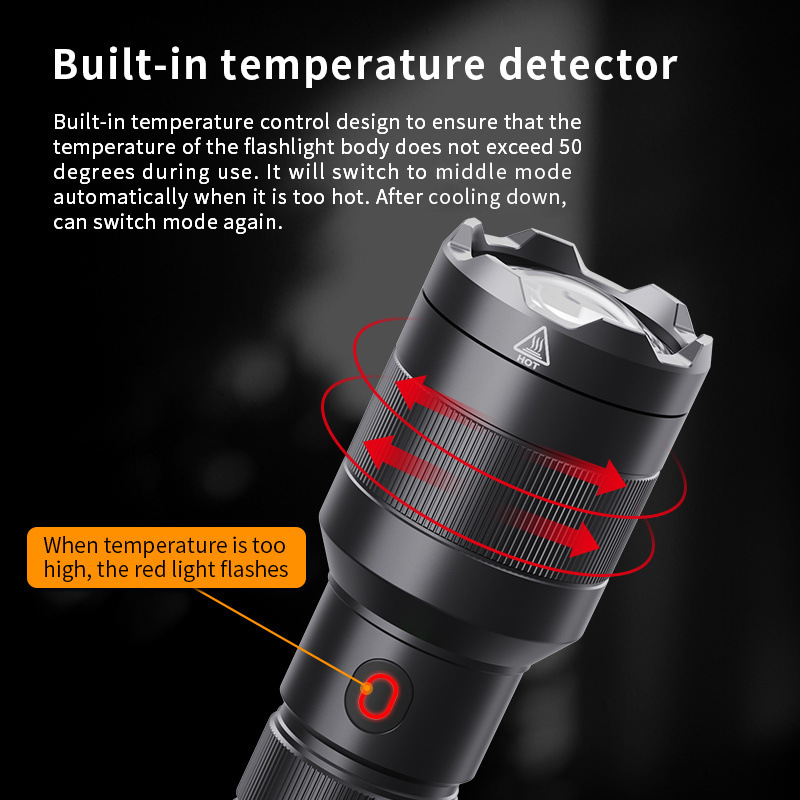 Small tactical handheld laser flashlight sf2 black appearance white light laser flashlight