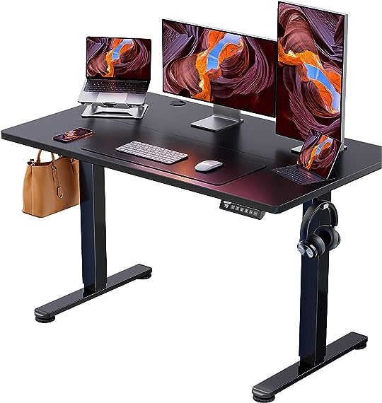 ErGear Design Ergonomic Modern Office Computer Table Sit Stand Desk Single Motor Standing Desk Electric Height Adjustable Desk