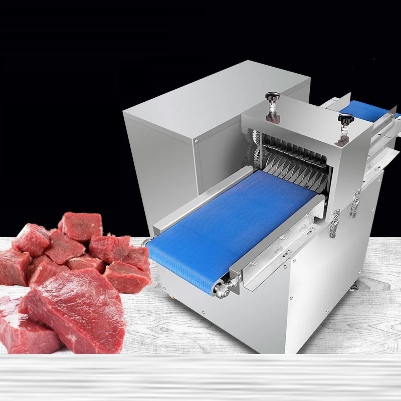 Automatic small meat strips slicing cutting machine Beef Pork Meat Chicken Breast Jerky frozen fresh meat slicer