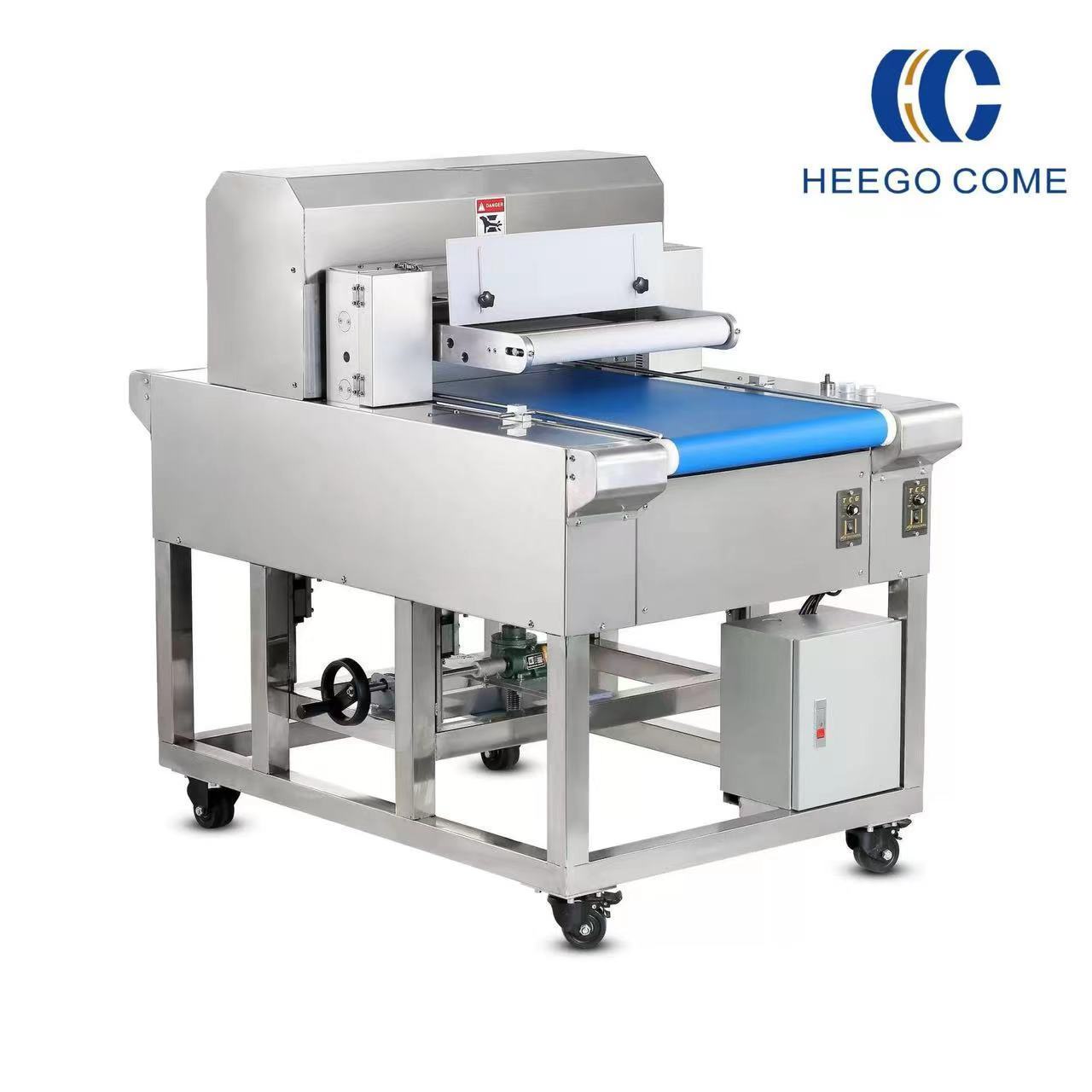 2024most popular Horizontal bakery usage hotdog bread bun hamburger bun slicing cutting slicer machine