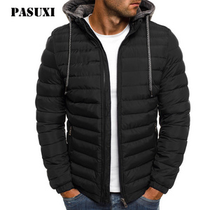 PASUXI Fashion New Design Puffer Cotton Jacket Warm Winter Windbreaker Outdoor Padded Coat Jacket Padded Hooded Winter Jacket