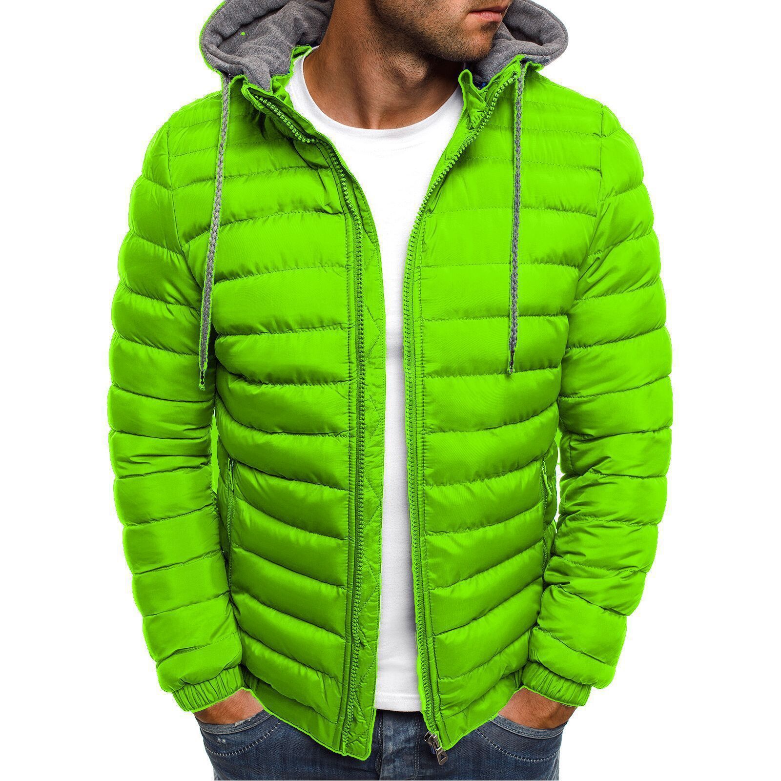 PASUXI Fashion New Design Puffer Cotton Jacket Warm Winter Windbreaker Outdoor Padded Coat Jacket Padded Hooded Winter Jacket