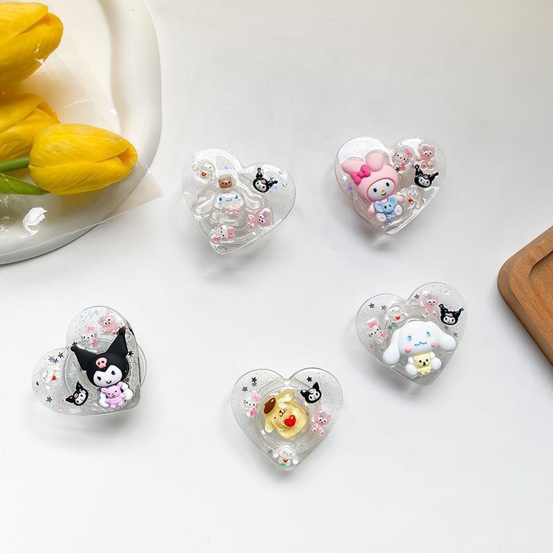 Cartoon Animal Sanrio Pattern Resin Promotional gift Mobile Accessories Phone Socket Grip cellphone stand Table phone Holder