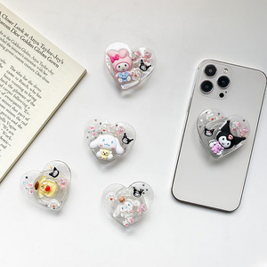 Cartoon Animal Sanrio Pattern Resin Promotional gift Mobile Accessories Phone Socket Grip cellphone stand Table phone Holder