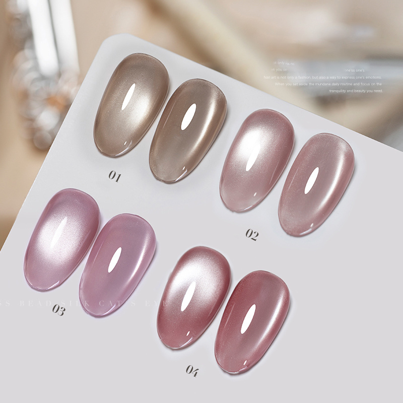 Glasses Cat Eye Armor Oil Gel Porcelain White Glass Beads Cat Eye Glue New 12 Color Set Special Phototherapy Gel gel Polish