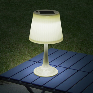 LED Solar Table Lamp Outdoor Indoor Desk Lamp White Night Lights Garden Patio Solar Table Lights