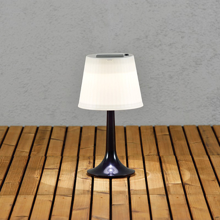 LED Solar Table Lamp Outdoor Indoor Desk Lamp White Night Lights Garden Patio Solar Table Lights