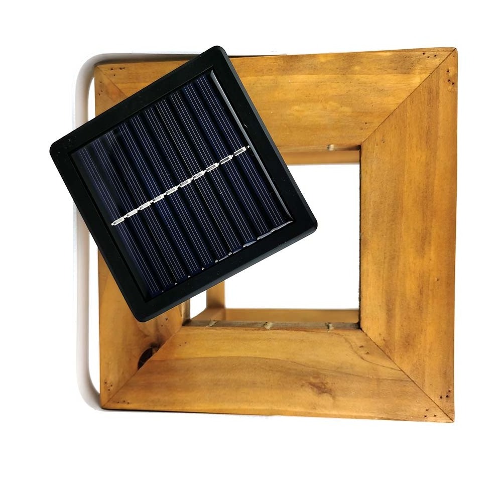 New Design Portable Solar Wooden  led Lantern  For Garden, Hotel, Lawn, Landscape Decoration