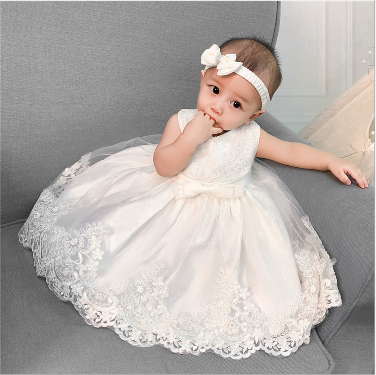 Promotion Baby Christening Dress for Baby Girl Baptism Dress Birthday Princess clothes for  Wedding