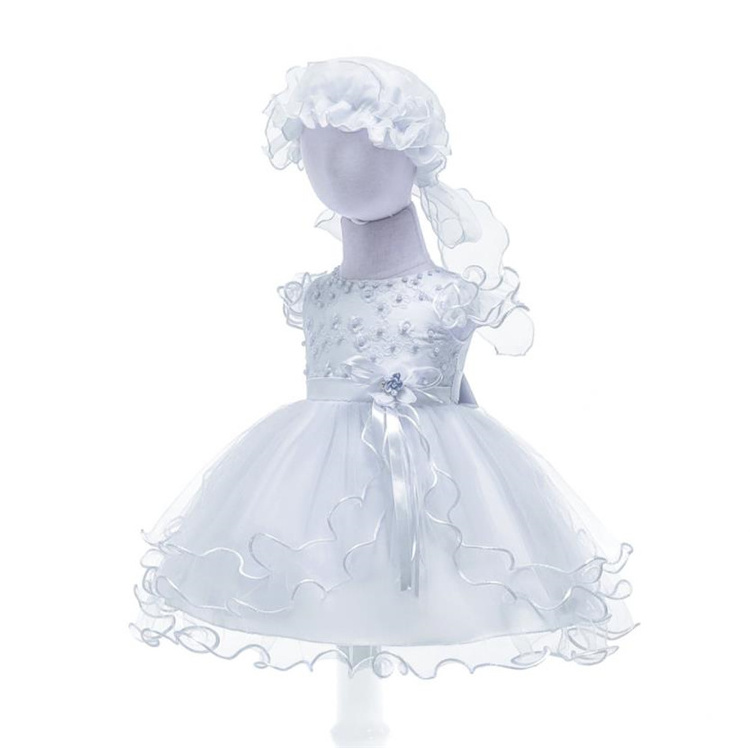 Cute Baby Girls Summer Floral Dress Princess Party Tulle Flower Dresses Toddler Infant Girls Mesh Tutu Dress