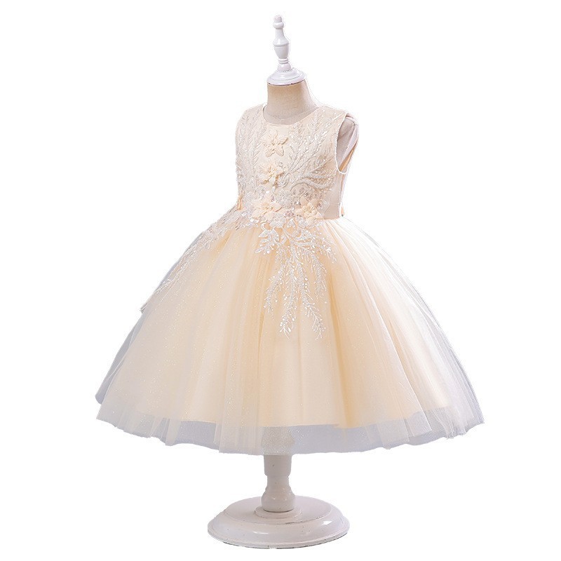 2023 New children's dress princess Girls' piano costumes big girls dresses