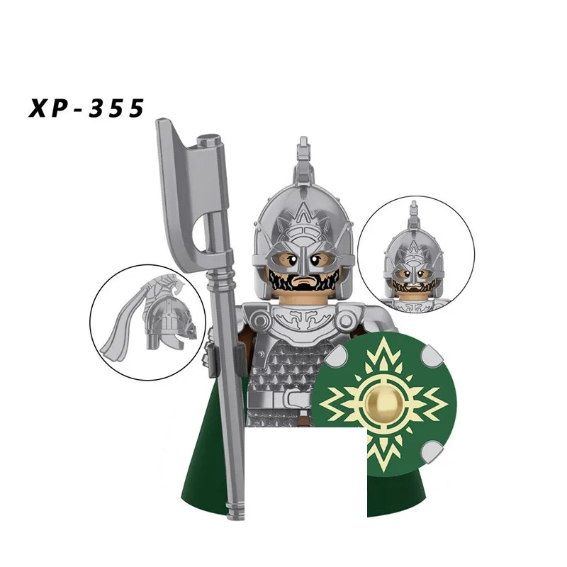 New Medieval Knight Lord  Soldiers Warrior Armor Helmet Shield Mini Building Blocks Kids Toy KT1046