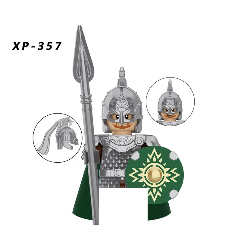 New Medieval Knight Lord  Soldiers Warrior Armor Helmet Shield Mini Building Blocks Kids Toy KT1046