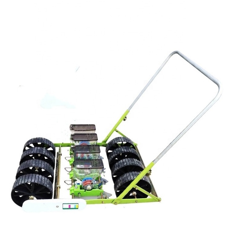 2021 New Model Walk behind hand seed planter for vegetable and beans/onion seed planter