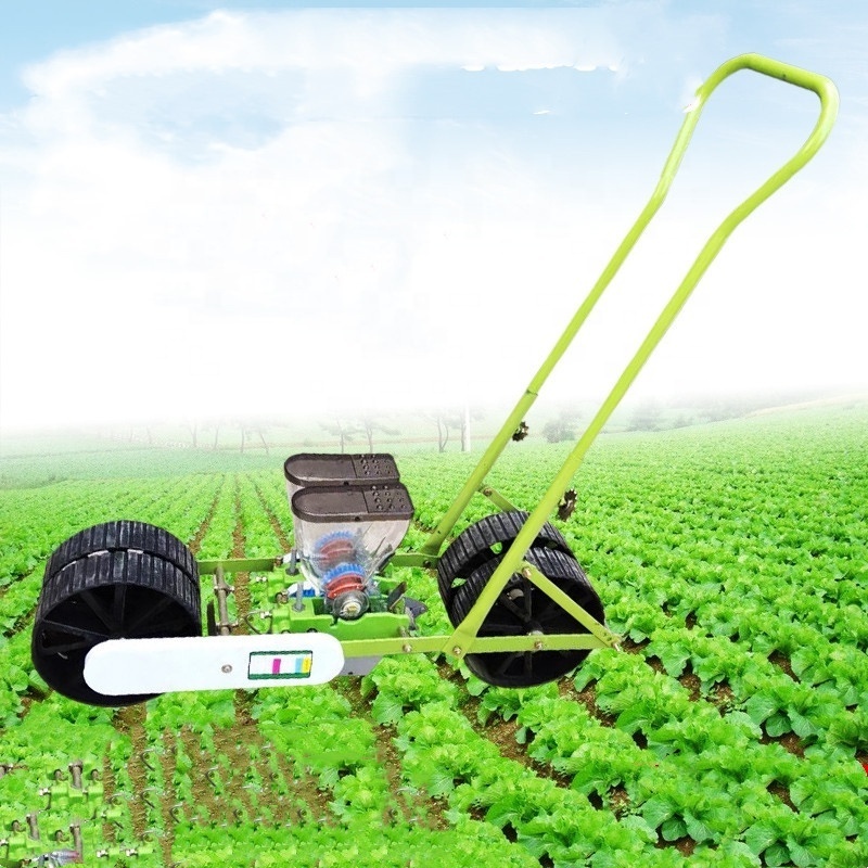 Two Row onion seeder machine manual planter onion seeds push seed planter