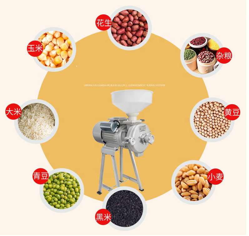 Wet And Dry Small Home Use Grains Grinder Grain Milling Machine/Grain Mill Grinder