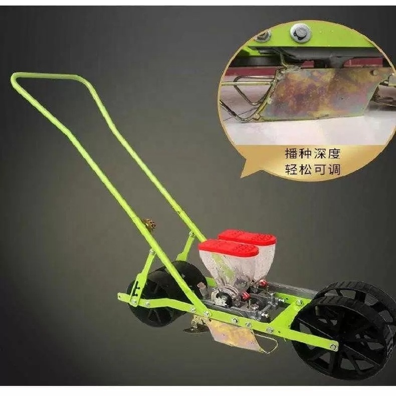 2021 New Model Walk behind hand seed planter for vegetable and beans/onion seed planter