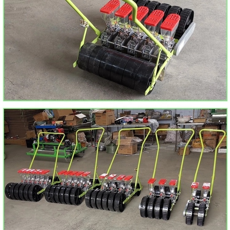 2021 New Model Walk behind hand seed planter for vegetable and beans/onion seed planter