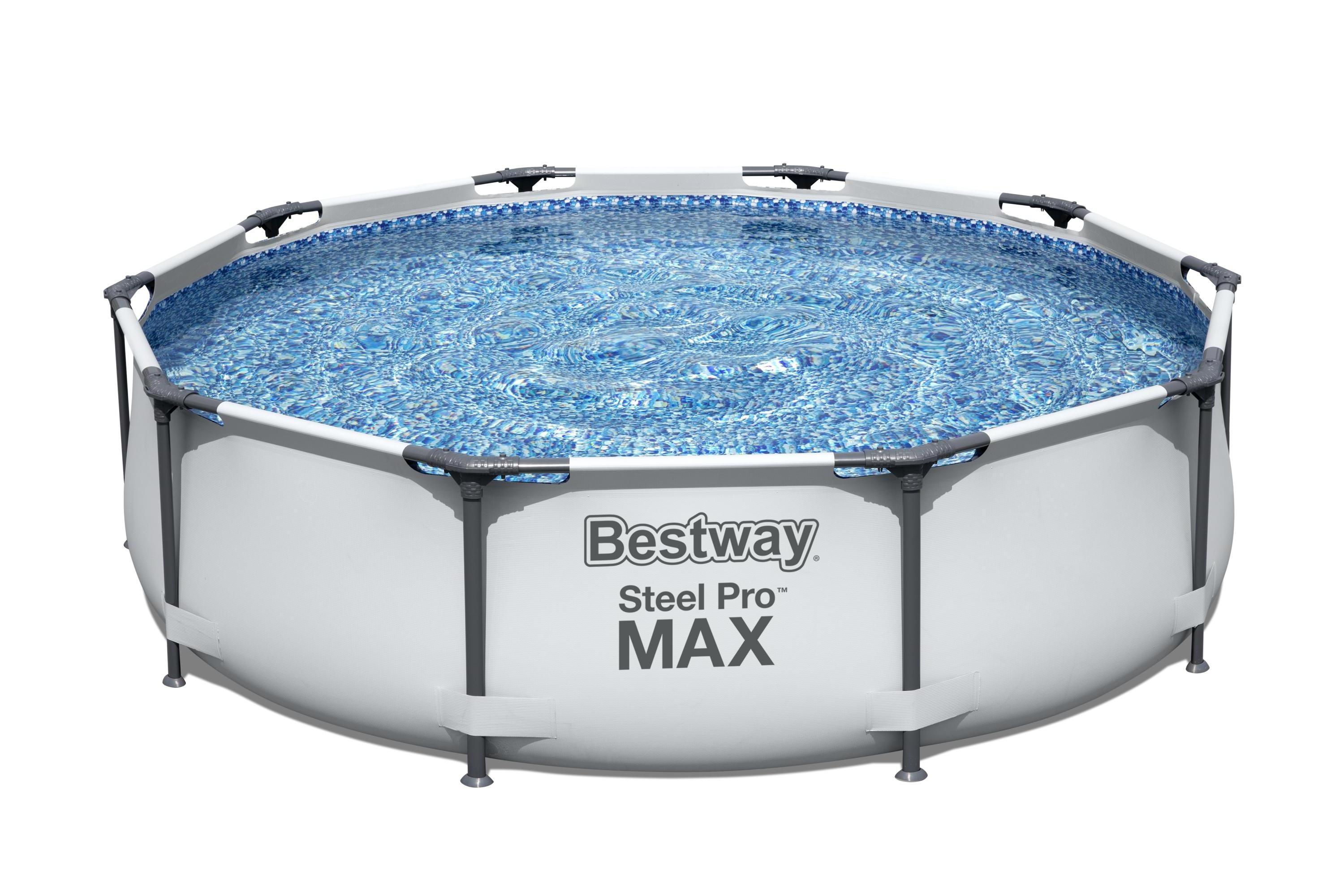 Bestway 56408 metal frame stainless steel swimming pool