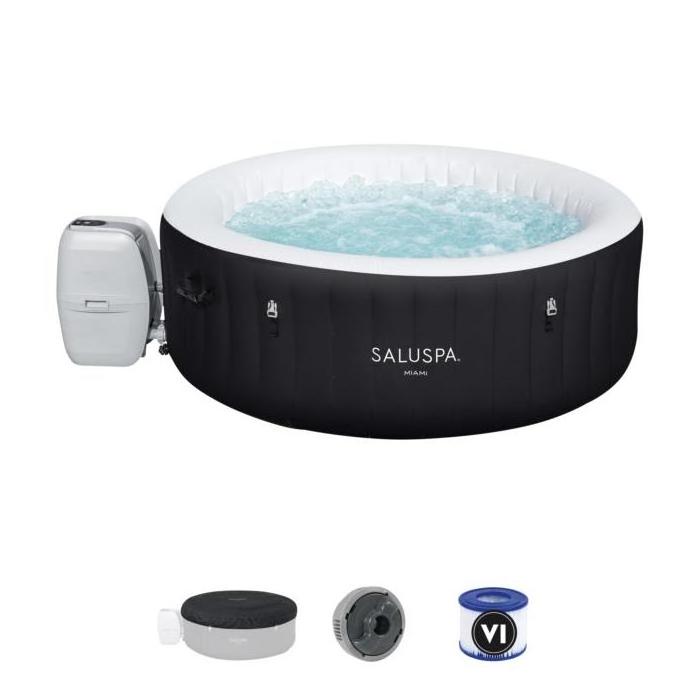 Bestway 60002  Miami lay z spa 2 person indoor inflatable hot tub portable hot spa