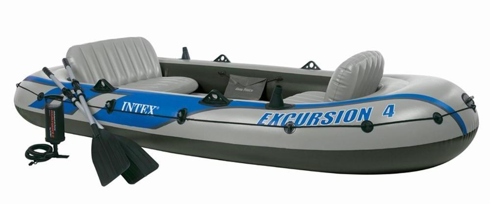 INTEX EXCURSION 4 set  68324 315*165*43cm luxury inflatable boat