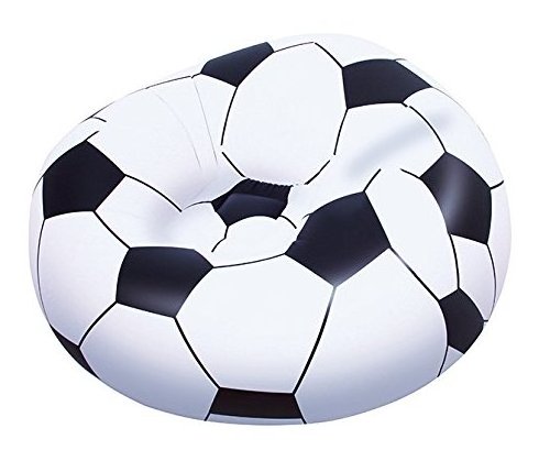 Bestway 75010 inflatable kids soccer ball chair football pvc chair