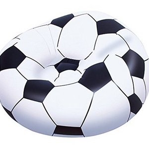 Bestway 75010 inflatable kids soccer ball chair football pvc chair