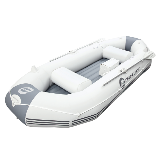 Bestway 65047 Caspian Pro set inflatable dinghy fishing boat PVC rowing rib motor boat with aluminum oars