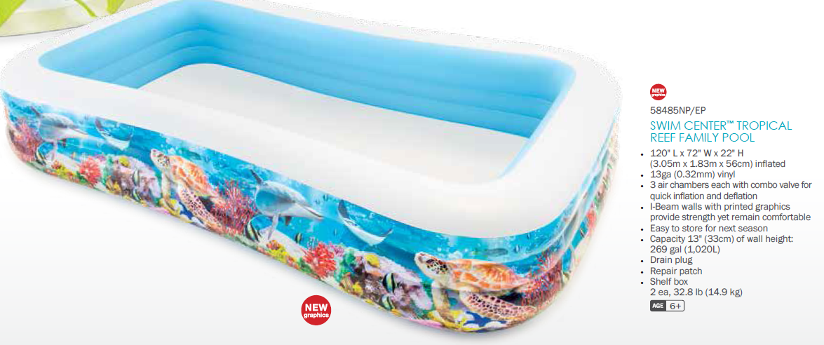 wholesale 2023 new intex 58485 kids pool modelo plastic piscina inflable