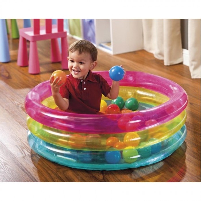 INTEX 48674 Classic 3-ring Baby ball pit play pool