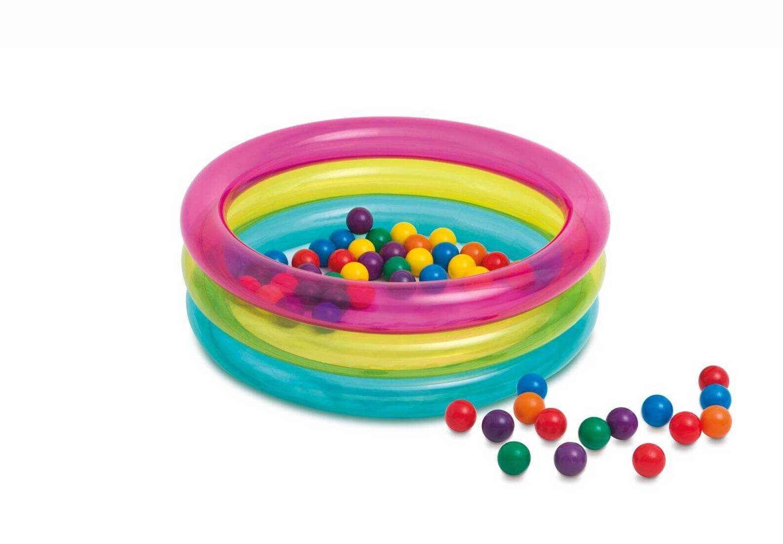 INTEX 48674 Classic 3-ring Baby ball pit play pool