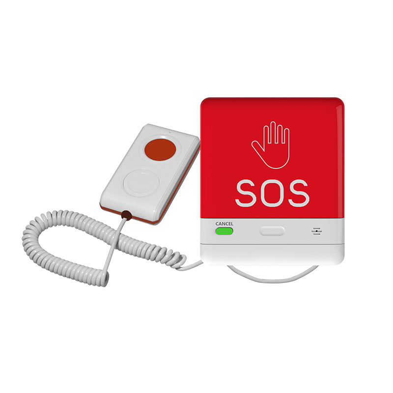 Medical Wireless Nurse Call Bathroom Emergency Elderly SOS IoT LoRa Panic Button System with Confirmation