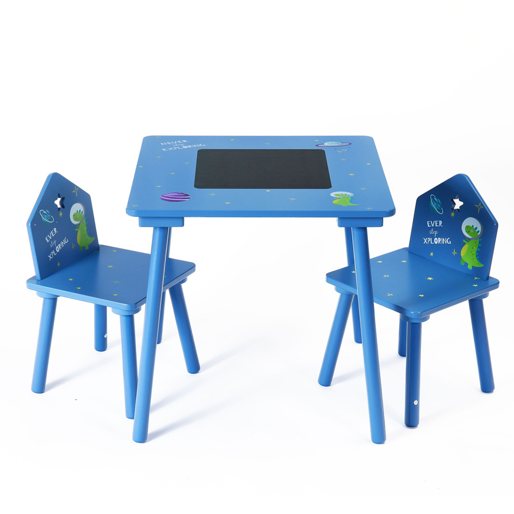 Hot Sale Furniture Set Wood Kids Study Table Chairs Dining Desk Home Kindergarten Space Kids Table And Chair For Kids Study