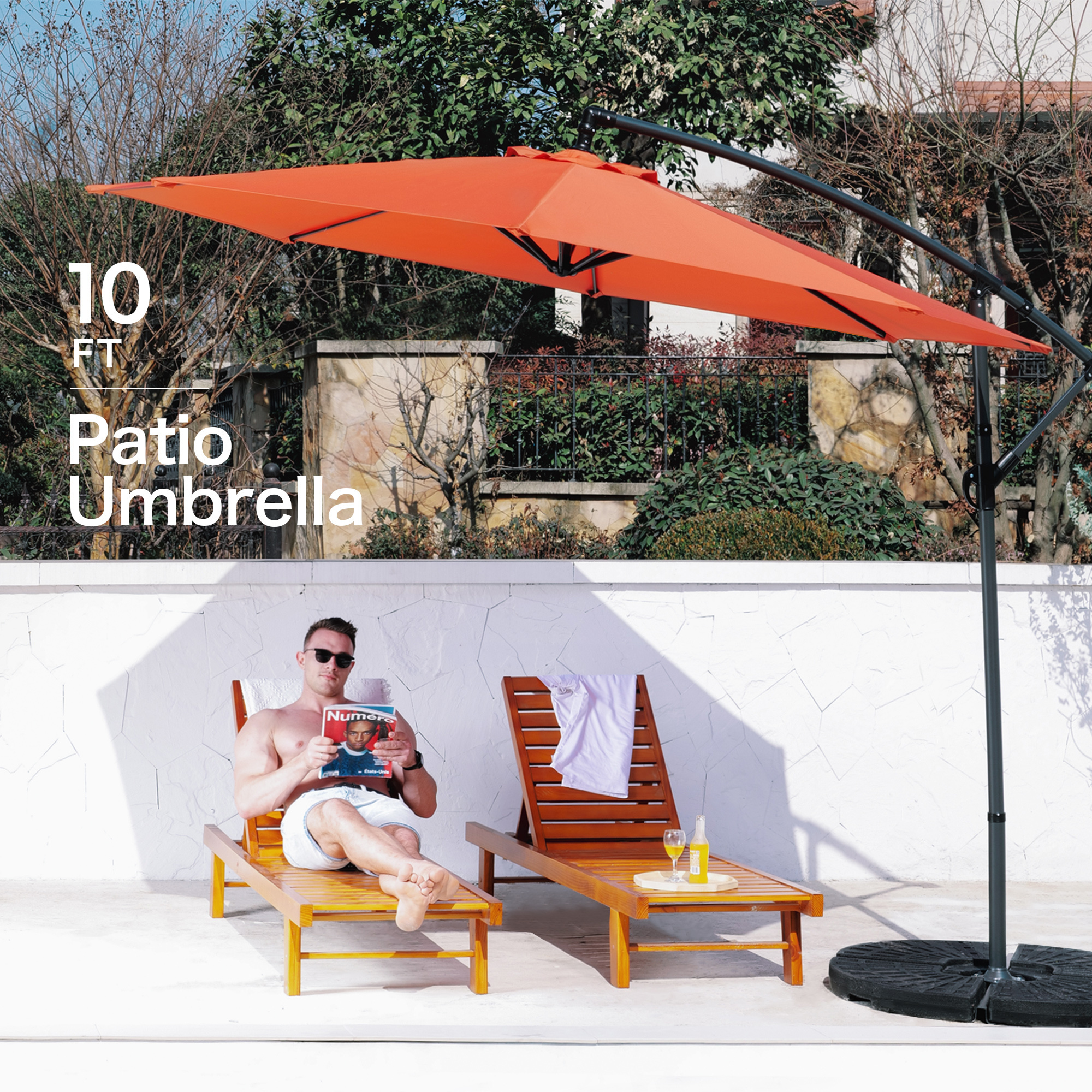 Tiktok Hot Customised Banana Umbrella Roman Modern Umbrella Garden Shade Umbrella