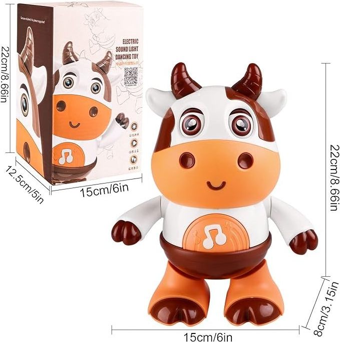 2023 Educational Animal Musical Toys Electric Dancing Pet Cow Toy