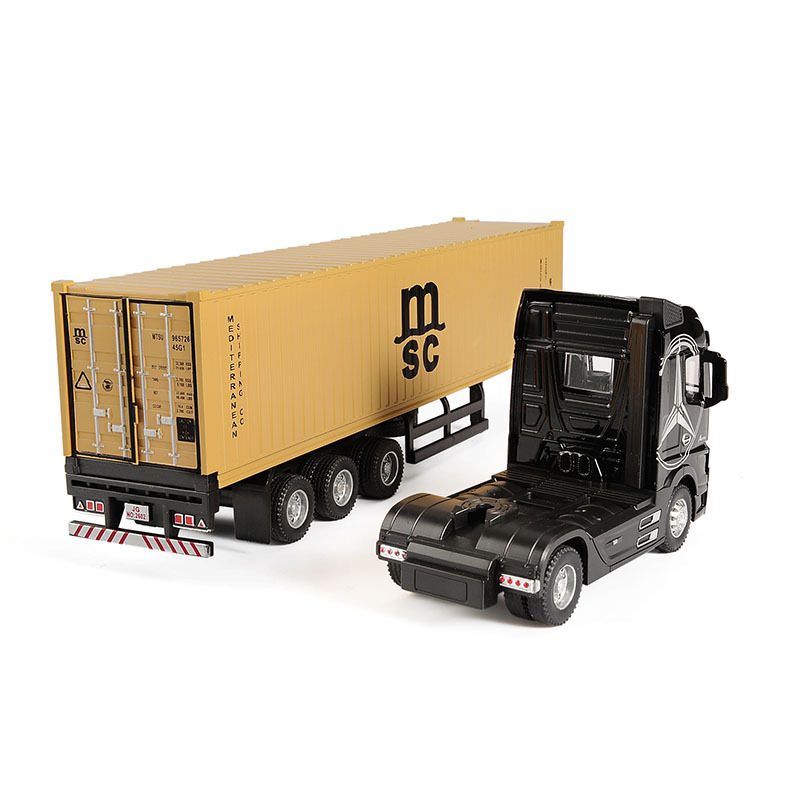 Hot Sale Model Diecast Toys Engineering Transport Container Lorry Vehicle Alloy Truck Toy for Boys