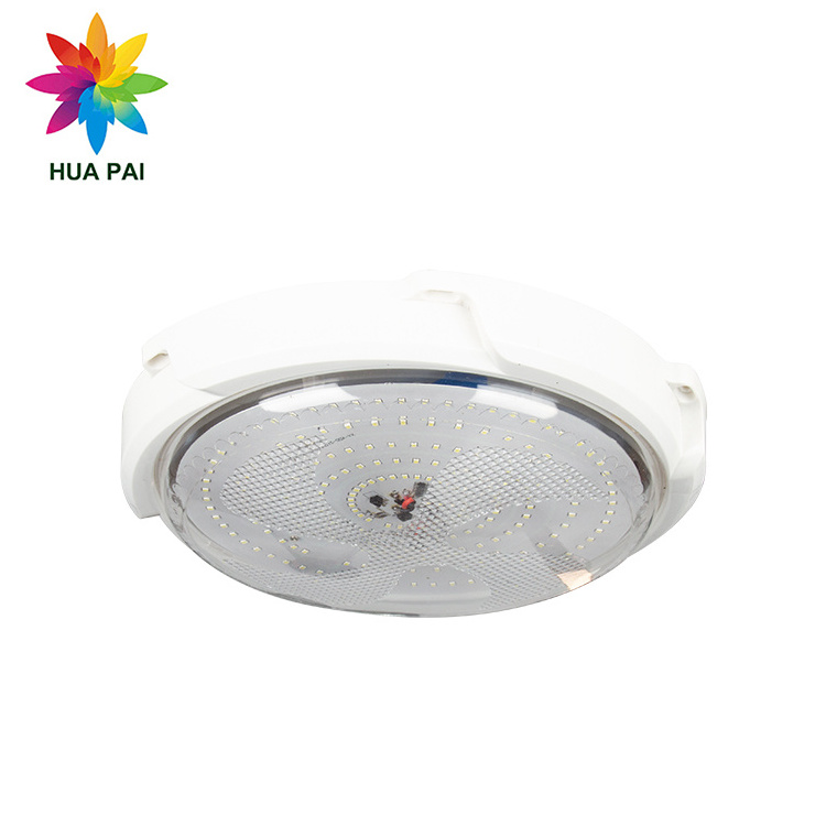 HUAPAI Modern Indoor Surface Mounted Rechargeable Round Solar Power Battery 40w 60w 100w 200w 300w Solar Ceiling Light