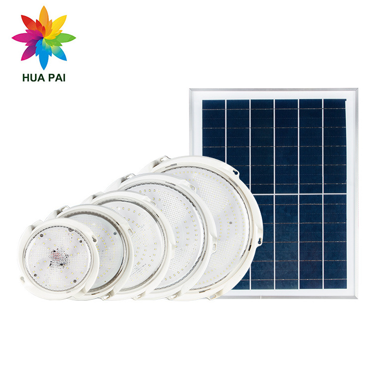 HUAPAI Easy Installation Hallway Bedroom Flush Mount Surface Down Emergency Indoor Outdoor Led Solar Ceiling Light