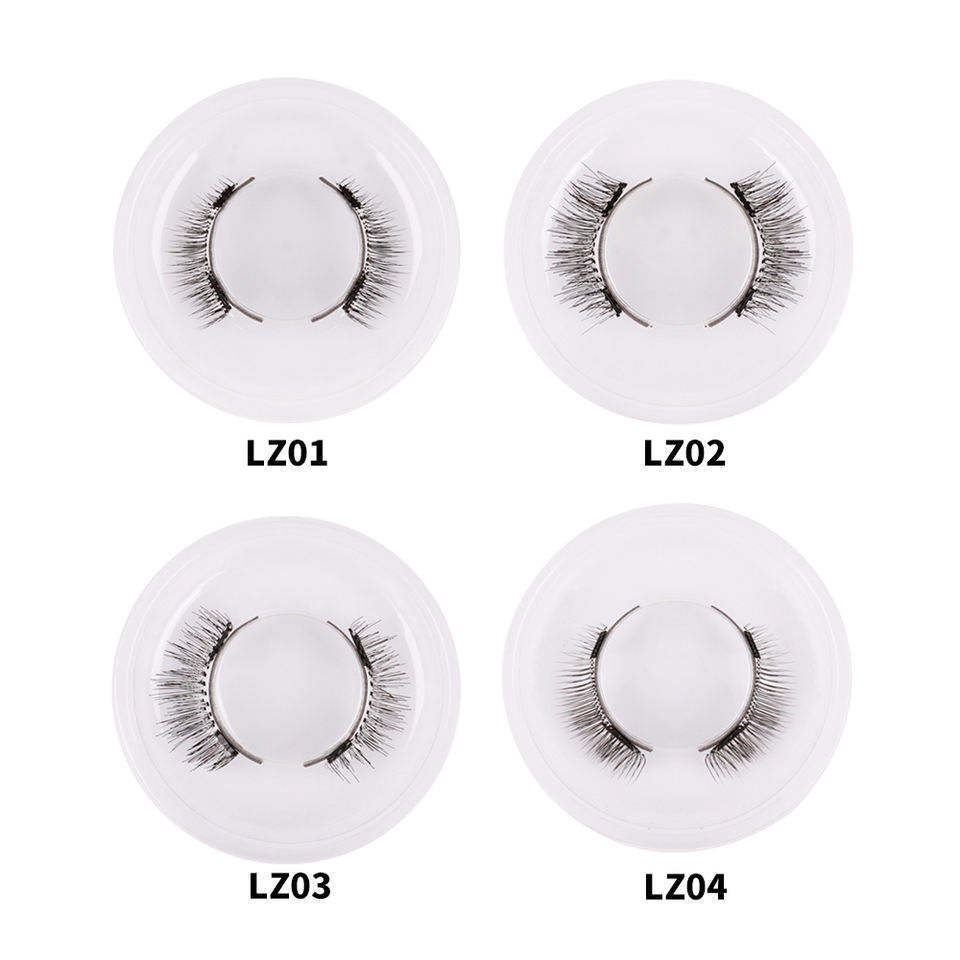 3d Natural Quantum Magnetic Lashes Wholesale Glamnetic Private Label No Glue No Eyeliner Magnetic False Eyelashes