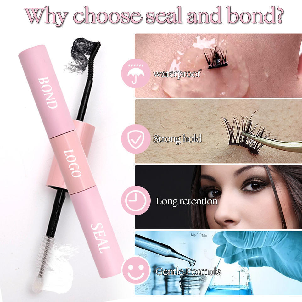 Long Lasting Sensitive Eyelash Extension Glue And Bonder Waterproof Diy Cluster Eyelashes Glue Lash Bond And Clear Seal For Lash