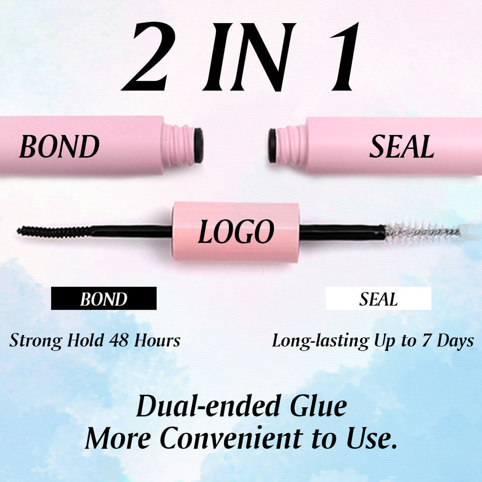 Long Lasting Sensitive Eyelash Extension Glue And Bonder Waterproof Diy Cluster Eyelashes Glue Lash Bond And Clear Seal For Lash