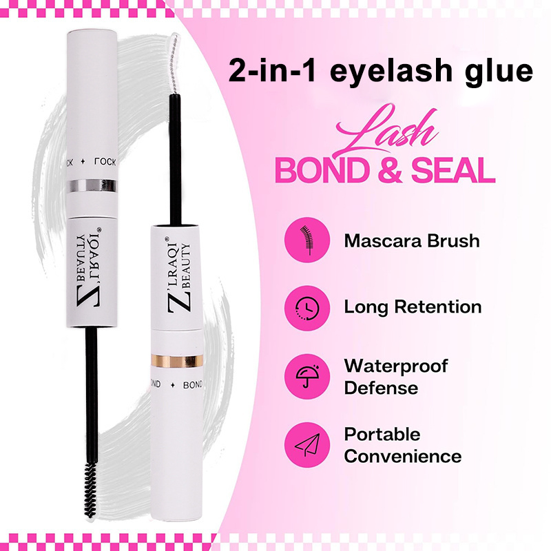 Hot Selling Waterproof Long Lasting 2 In 1 Bond And Seal  Eye Lashes Glue For Eyelash Extension Private Label False Eyelash Glue