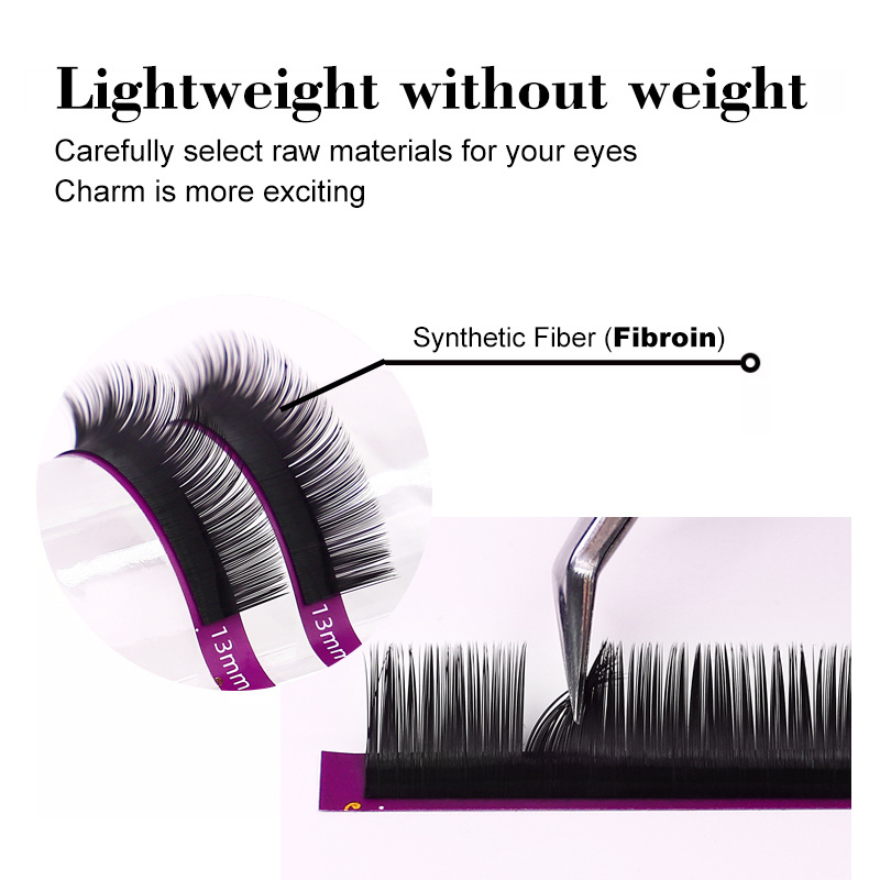 0.07 0.05 0.03 mega Volume Matte Dark Black Volume Lash Extensions Cashmere Eye Lash Extension Kit