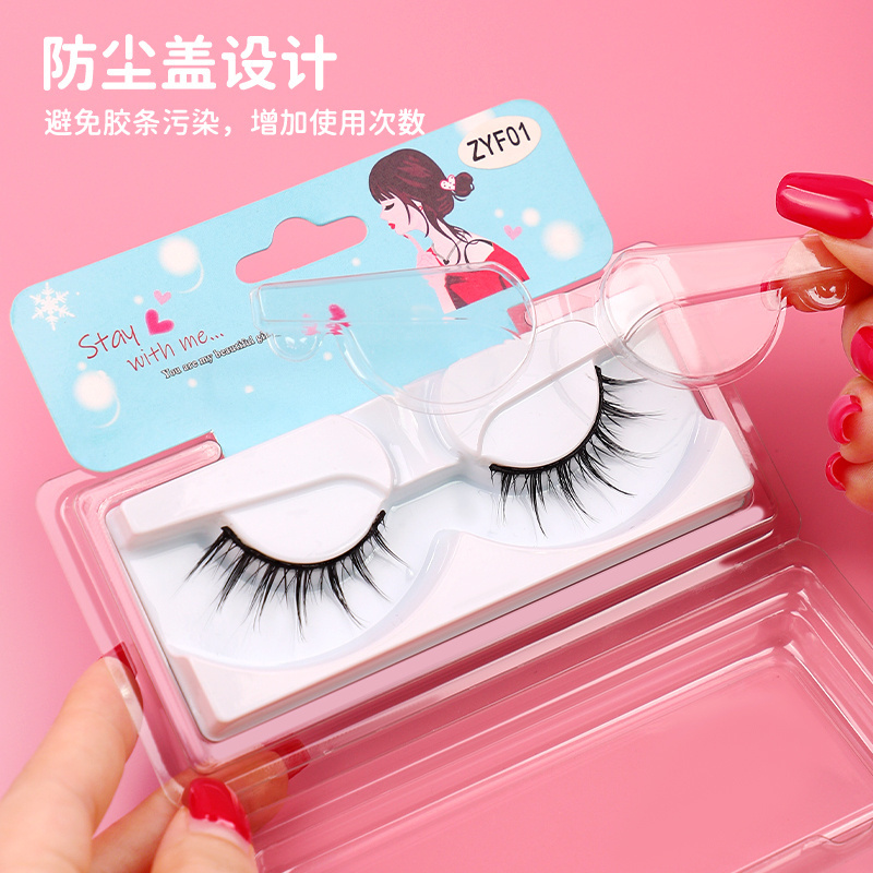 Self Adhesive Eyelashes New Reusable Adhesive lash Self-Adhesive pestanas Reusable Self Sticking Reusable lashes