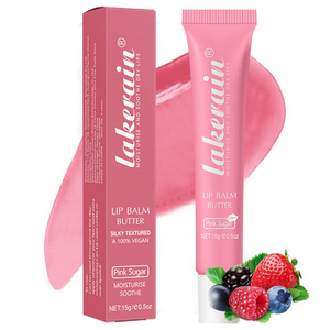 Hot Selling Plumping Long Lasting Repairing Lightening Strawberry Lip Balm Packaging Vegan Lip Balm Stick