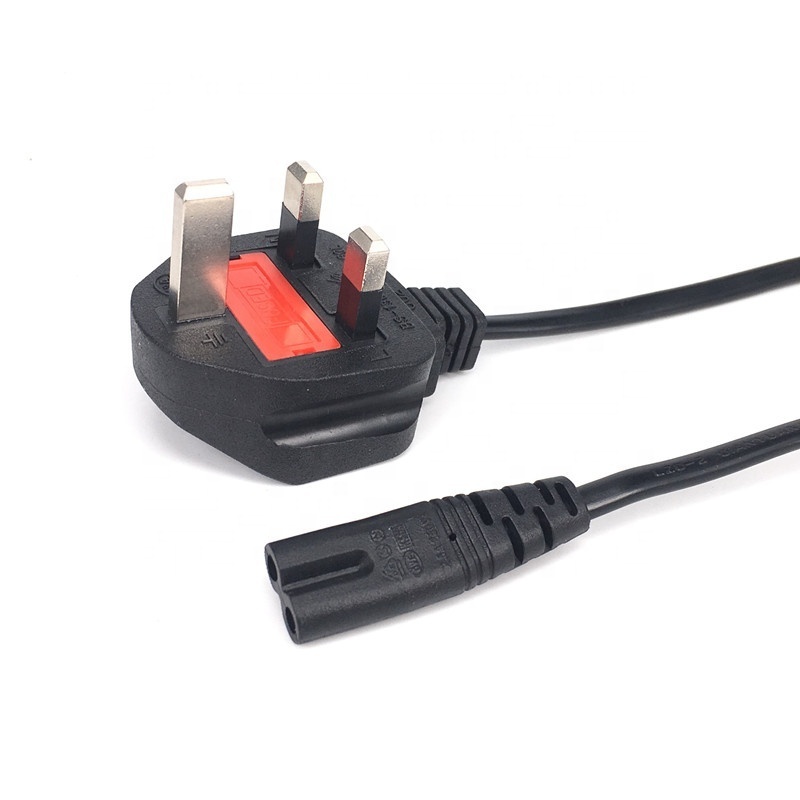 Power cables wholesale in dubai uk 3 pin plug to iec320 c7 power cables with figure 8 plug uk power cable to iec 320