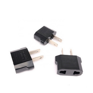 EU to US Plug in Adaptor Euro European to USA American Outlet 2 Pin Plug Adapter AC Power Travel Converter Adaptador corriente